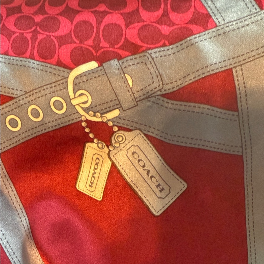 Coach silk  Scarf - Picture 3 of 4